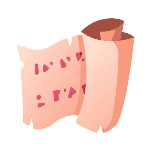 Fantasy, game, magic, magician, parchment, spell scroll, wizard icon
